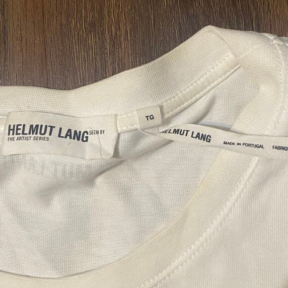 Helmut Lang Artist Series White Walter Pfeiffer Edition 1984 T-shirt Sz XL - Picture 6 of 9
